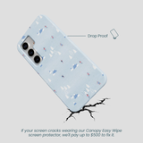 Powder Blue Ski Pass Samsung Galaxy S25 Case
