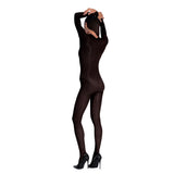 LECHERY® LUSTROUS SILKY SHINY SHEER BODYSTOCKING • BLACK