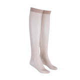 LECHERY® LUSTROUS SILKY SHINY SHEER DRESS KNEE-HIGHS (2 PAIRS) • NATURAL