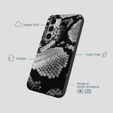 Black Snake Scale Samsung Galaxy S25 Case
