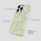 Sage Green Snaky iPhone 13 Pro Max Case