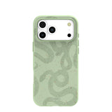 Sage Green Snaky iPhone 17 Pro Max Case