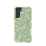 Sage Green Snaky Samsung Galaxy S21 Case