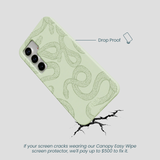 Sage Green Snaky Samsung Galaxy S25 Case