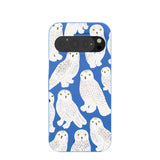 Electric Blue Snowy Owls Google Pixel 9/9 Pro Case