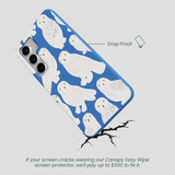 Electric Blue Snowy Owls Samsung Galaxy S25+(Plus) Case