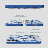 Electric Blue Snowy Owls Samsung Galaxy S25+(Plus) Case