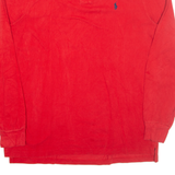 POLO RALPH LAUREN Mens Polo Shirt Red Long Sleeve L