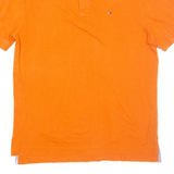 TOMMY HILFIGER Mens Polo Shirt Orange M
