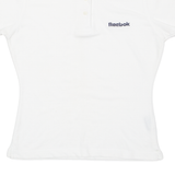 REEBOK Womens Polo Shirt White UK 10