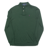 POLO RALPH LAUREN Slim Fit Mens Polo Shirt Green Long Sleeve XS