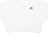 NIKE AIR Cropped Womens Polo Shirt White XL