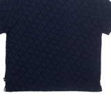 TED BAKER Mens Polo Shirt Blue Geometric XL
