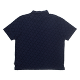 TED BAKER Mens Polo Shirt Blue Geometric XL
