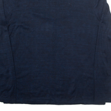 KARL LAGERFELD Mens Polo Shirt Blue Long Sleeve XL