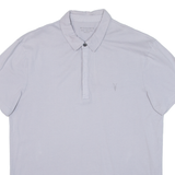 ALL SAINTS Mens Polo Shirt Grey M