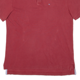 TOMMY HILFIGER Mens Polo Shirt Red M