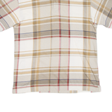 NAUTICA Mens Polo Shirt Beige Check L