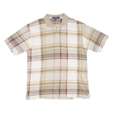 NAUTICA Mens Polo Shirt Beige Check L