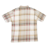 NAUTICA Mens Polo Shirt Beige Check L