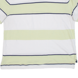CHAPS Mens Polo Shirt Green Striped L