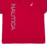 NAUTICA Mens Polo Shirt Red XL