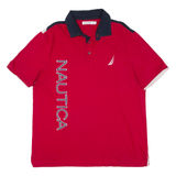 NAUTICA Mens Polo Shirt Red XL