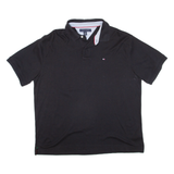 TOMMY HILFIGER Mens Polo Shirt Black XL