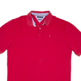 TOMMY HILFIGER Mens Polo Shirt Red 2XL