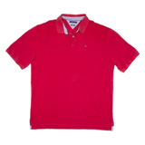 TOMMY HILFIGER Mens Polo Shirt Red 2XL
