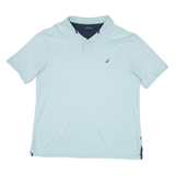 NAUTICA Tall Mens Polo Shirt Blue L