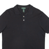 LAUREN RALPH LAUREN Womens Polo Shirt Black L