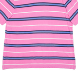 CHAPS Mens Polo Shirt Pink Striped XL