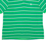 CHAPS Mens Polo Shirt Green Striped 2XL