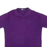 POLO RALPH LAUREN Mens Polo Shirt Purple L