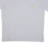 CARHARTT Relaxed Fit Mens Polo Shirt Grey XL