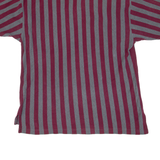 TOMMY HILFIGER Mens Polo Shirt Maroon Striped XL