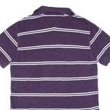 TOMMY HILFIGER Mens Polo Shirt Purple Striped L