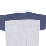 STATIC Mens Polo Shirt Grey Striped M