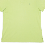 TOMMY HILFIGER Custom Fit Mens Polo Shirt Green S