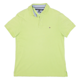 TOMMY HILFIGER Custom Fit Mens Polo Shirt Green S