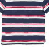 TOMMY HILFIGER Mens Polo Shirt Blue Striped M
