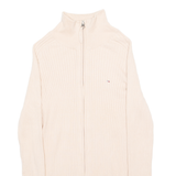 TOMMY HILFIGER Womens Jumper Beige Tight Knit M