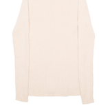 TOMMY HILFIGER Womens Jumper Beige Tight Knit M