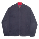 TOMMY HILFIGER Mens Jumper Black Tight Knit XL