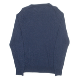 TOMMY HILFIGER Mens Jumper Blue Tight Knit Wool M