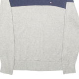 TOMMY HILFIGER Mens Jumper Grey Tight Knit M