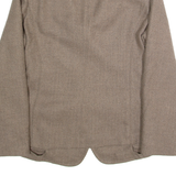 MAX MARA Womens Blazer Jacket Beige Wool UK 12