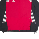ADIDAS Mens Track Jacket Red 90s XL