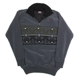 HS Fleece Mens Pullover Jacket Grey 90s L